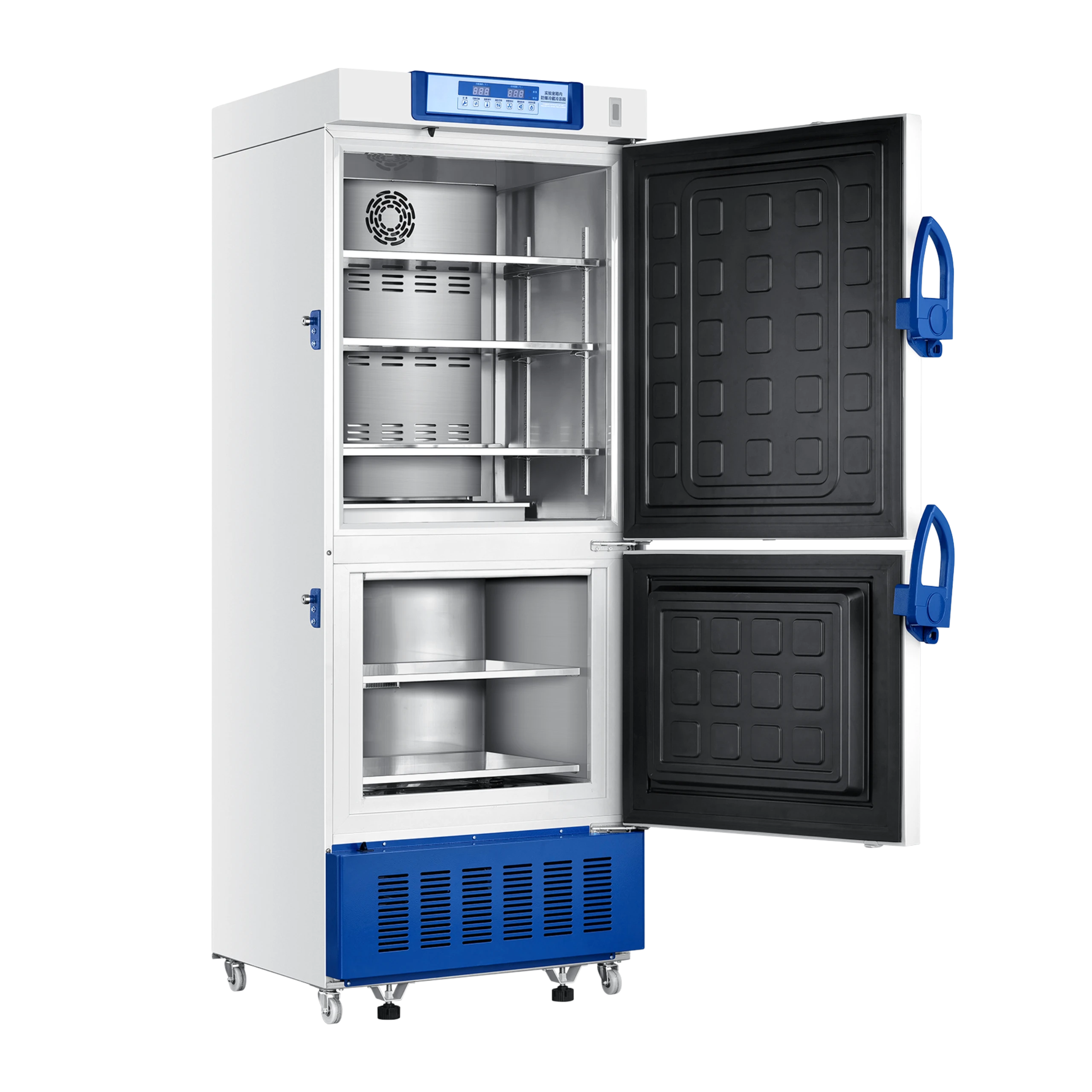 Combined Refrigerator and Freezer with Spark-free Interior