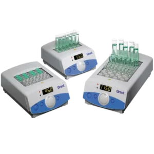 Dry block heating systems with interchangeable blocks