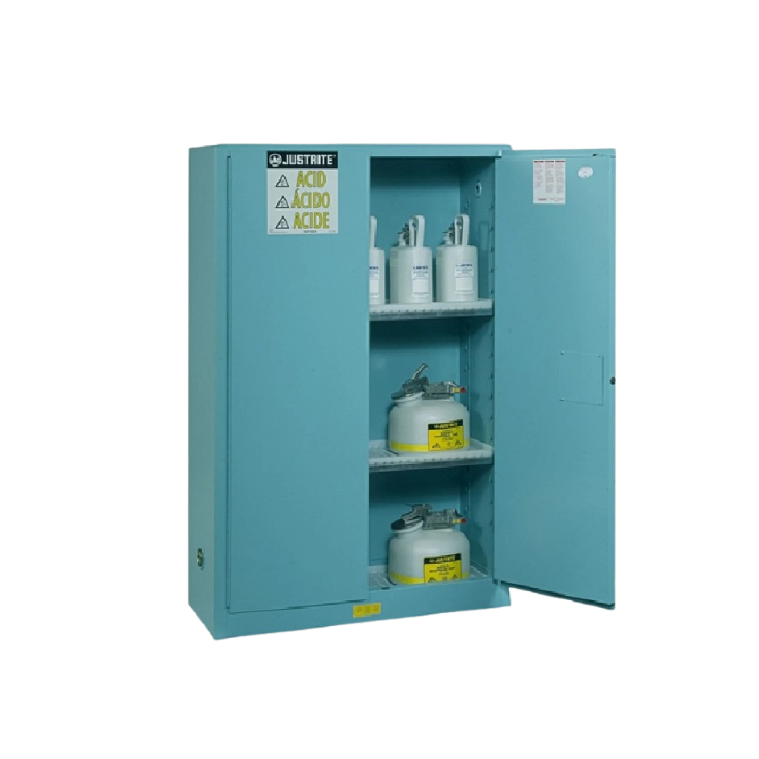 FM safety cabinets for corrosives